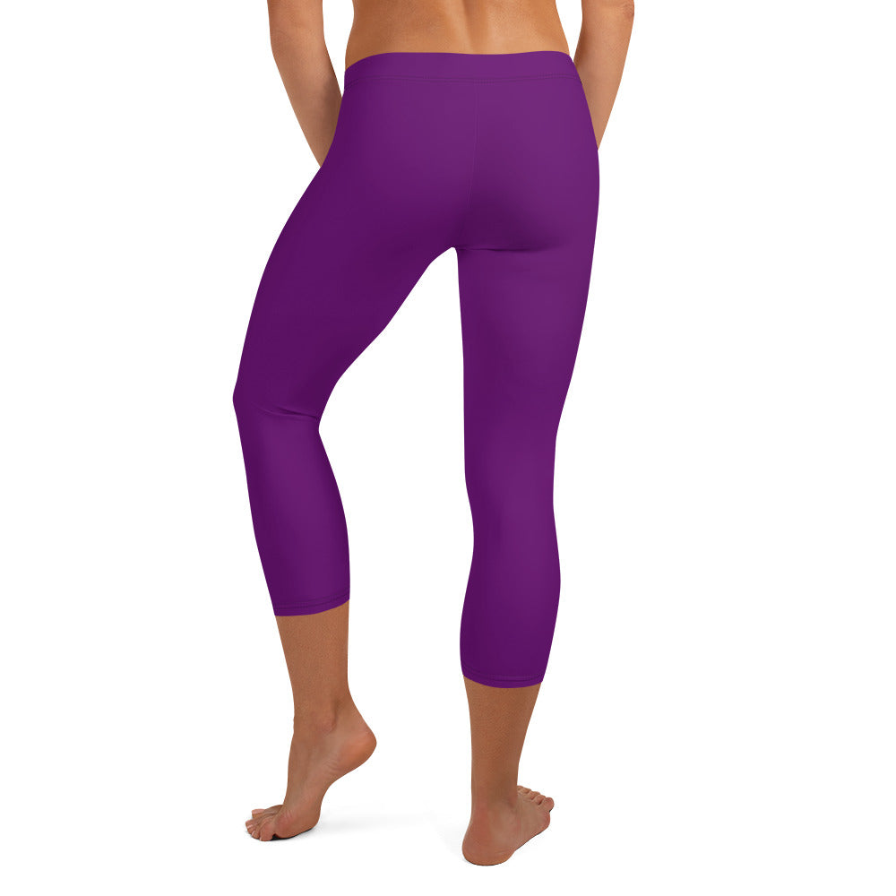 Grape Royale FLAKOUT Sport Women's Capri Leggings - FLAKOUT