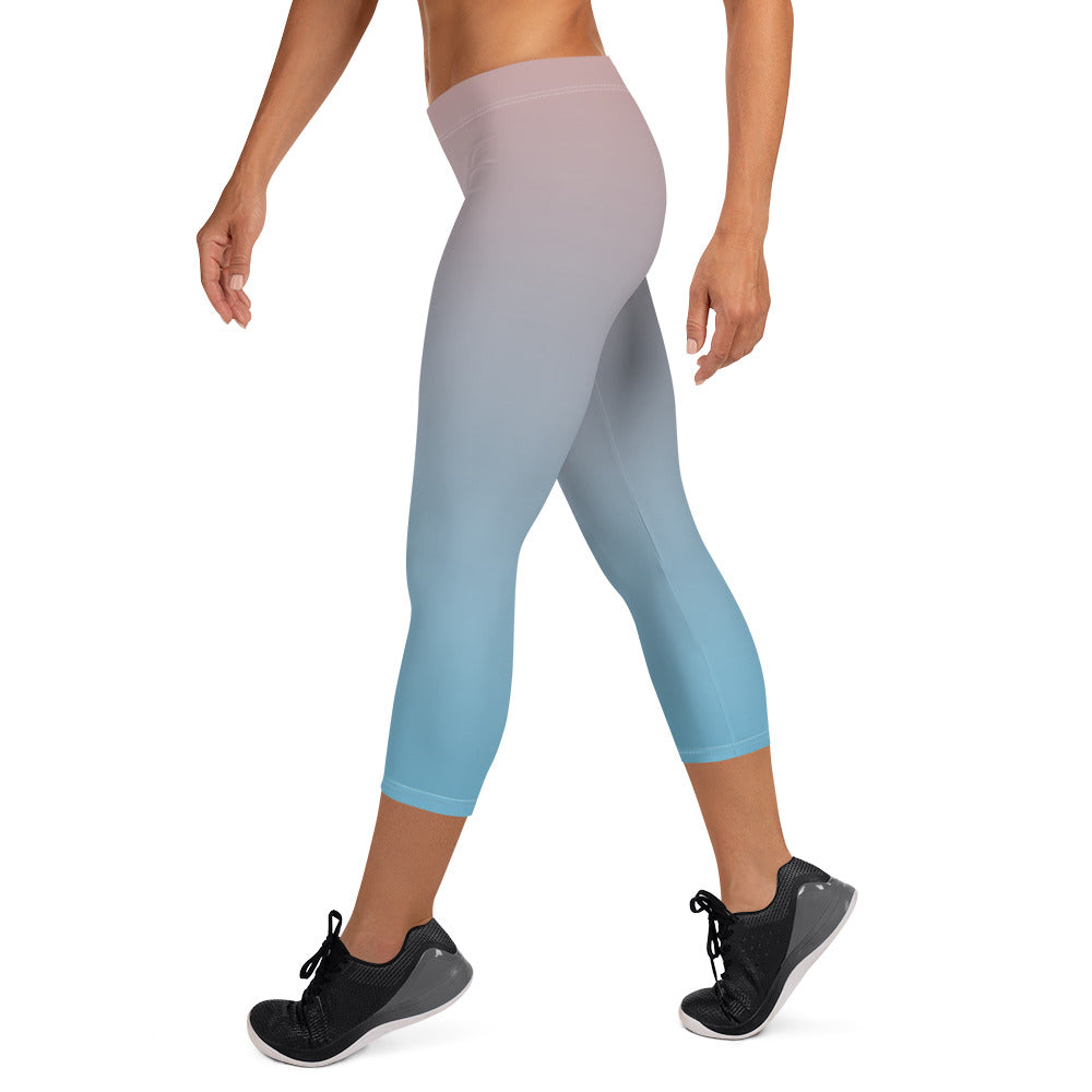 Rose Water FLAKOUT Sport Women's Capri Leggings - FLAKOUT