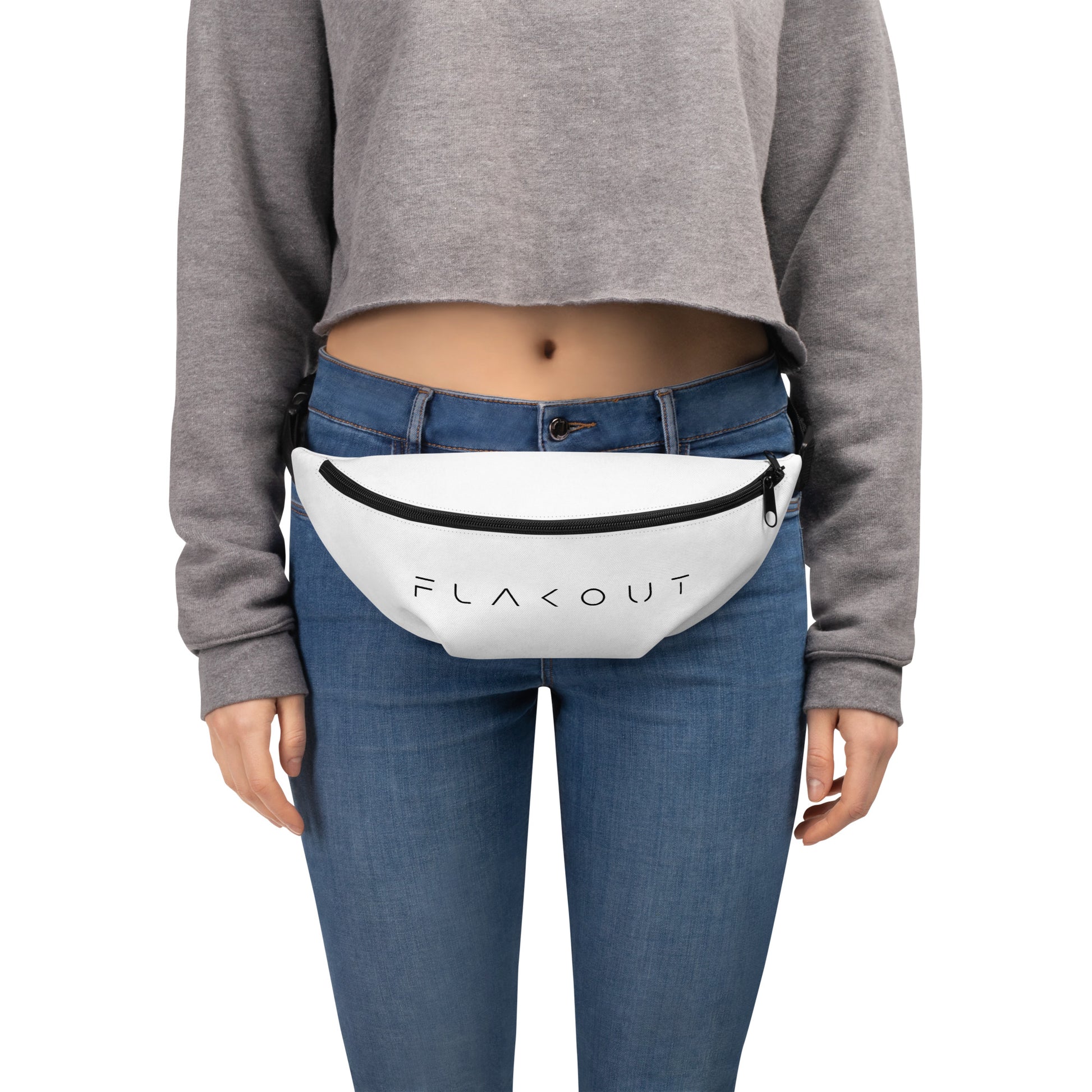 Unisex Water-resistant Fanny Pack - White - FLAKOUT