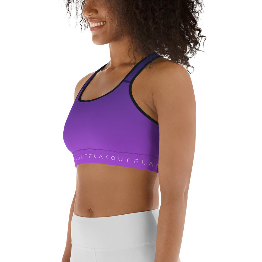 Lilac Twilight Women's Sports Performance Bra - FLAKOUT