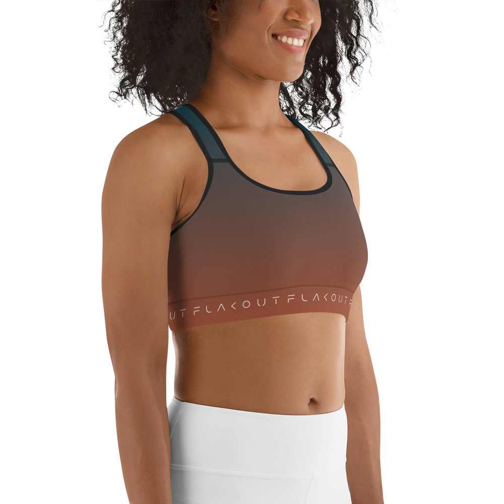 Peachy Indigo Women's Sports Performance Bra - FLAKOUT