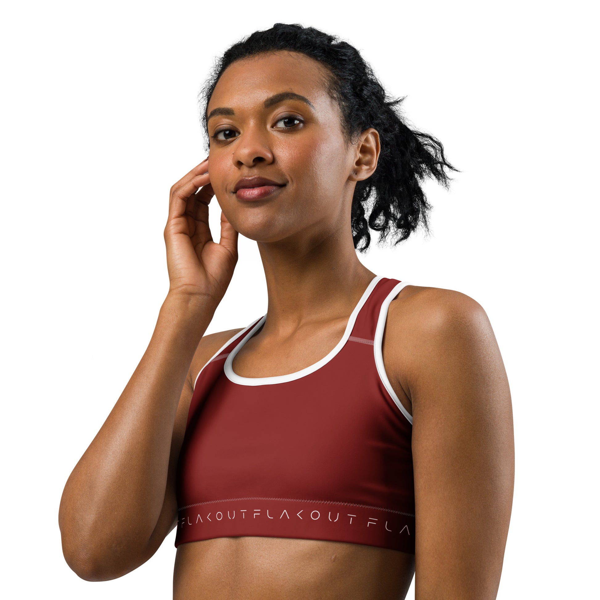 Cherry Inferno Women's Sports Performance Bra - FLAKOUT