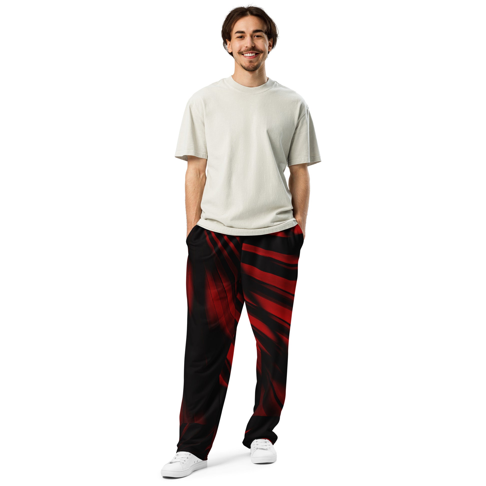 Fiery Phantoms Unisex Wide-leg Recycled Joggers - FLAKOUT