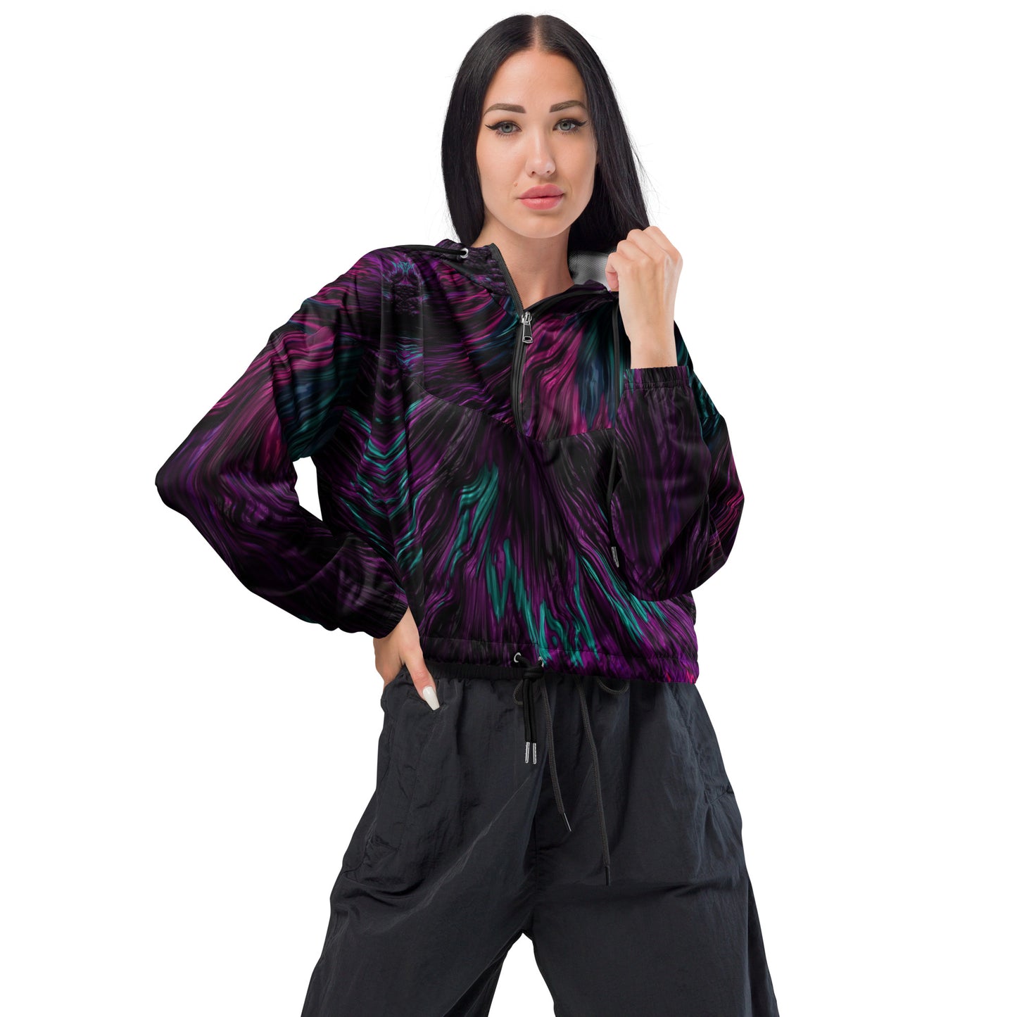 Harmony Fusion Women’s Cropped Windbreaker - FLAKOUT