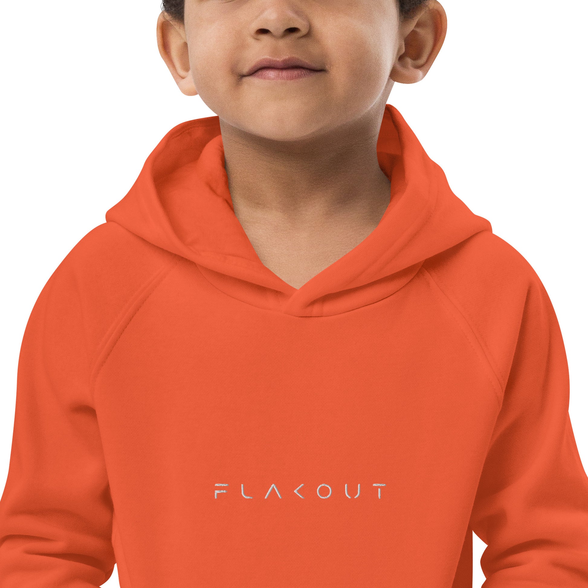 FLAKOUT Logo Embroidered Kid's Recycled Hoodie - FLAKOUT