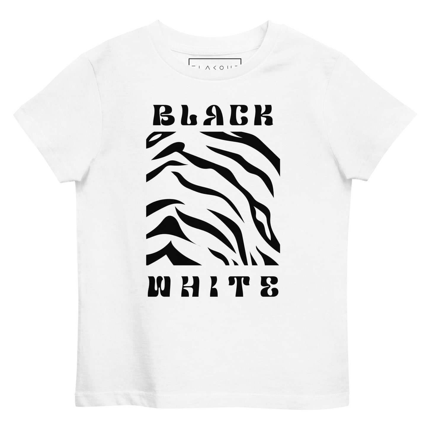 Opulent Onyx Tiger Kid's T-shirt - FLAKOUT