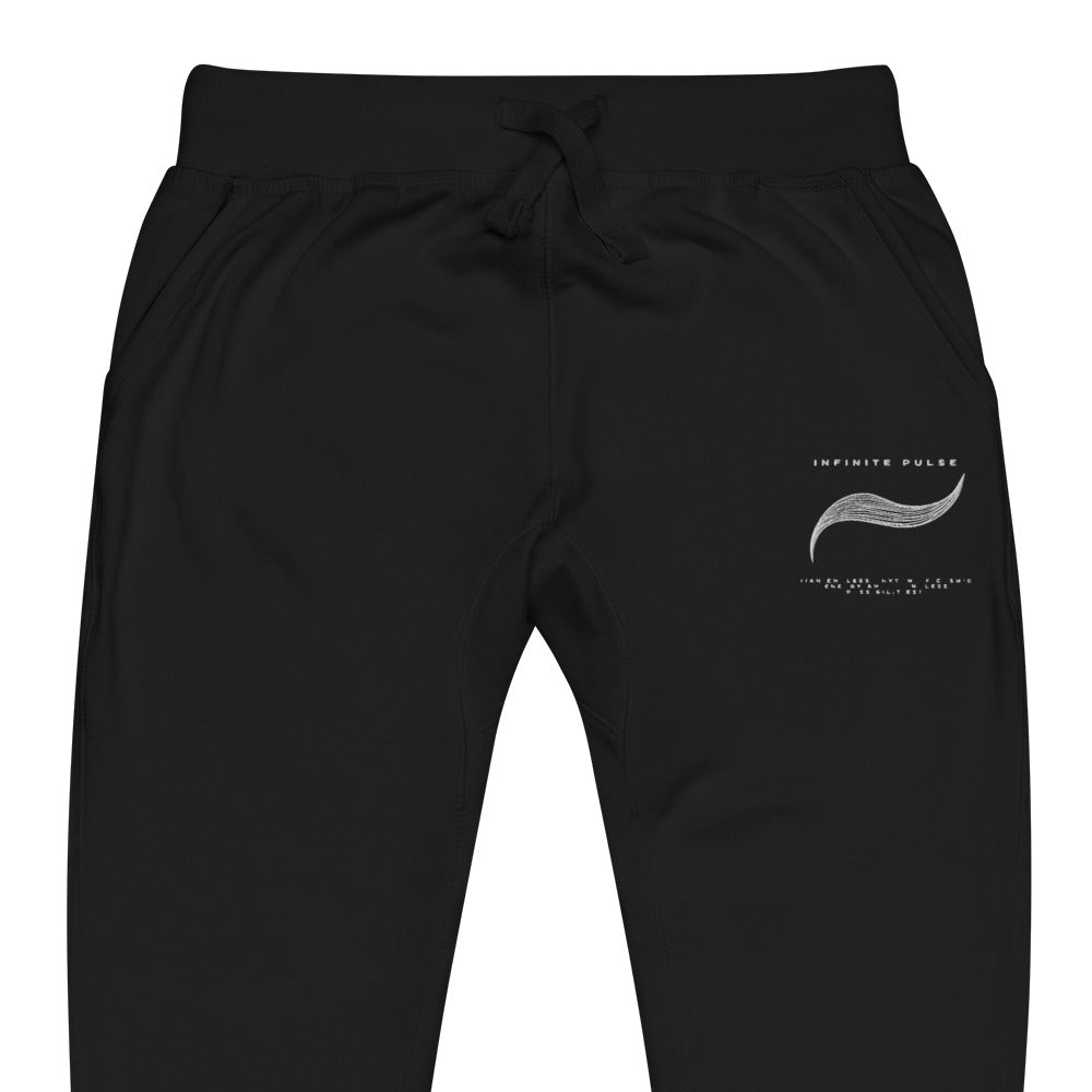 Infinite Pulse Embroidered Unisex Fleece Sweatpants - FLAKOUT