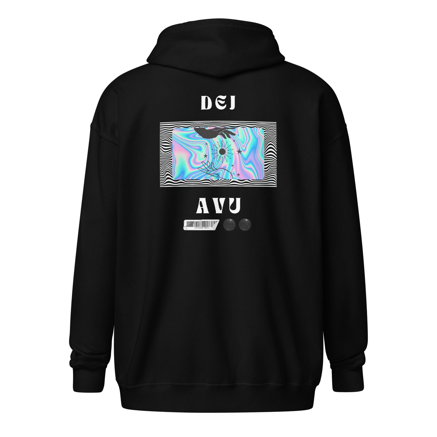 Echoes Of Dejavu Heavy Harmony Fusion Zip Hoodie - Black - FLAKOUT