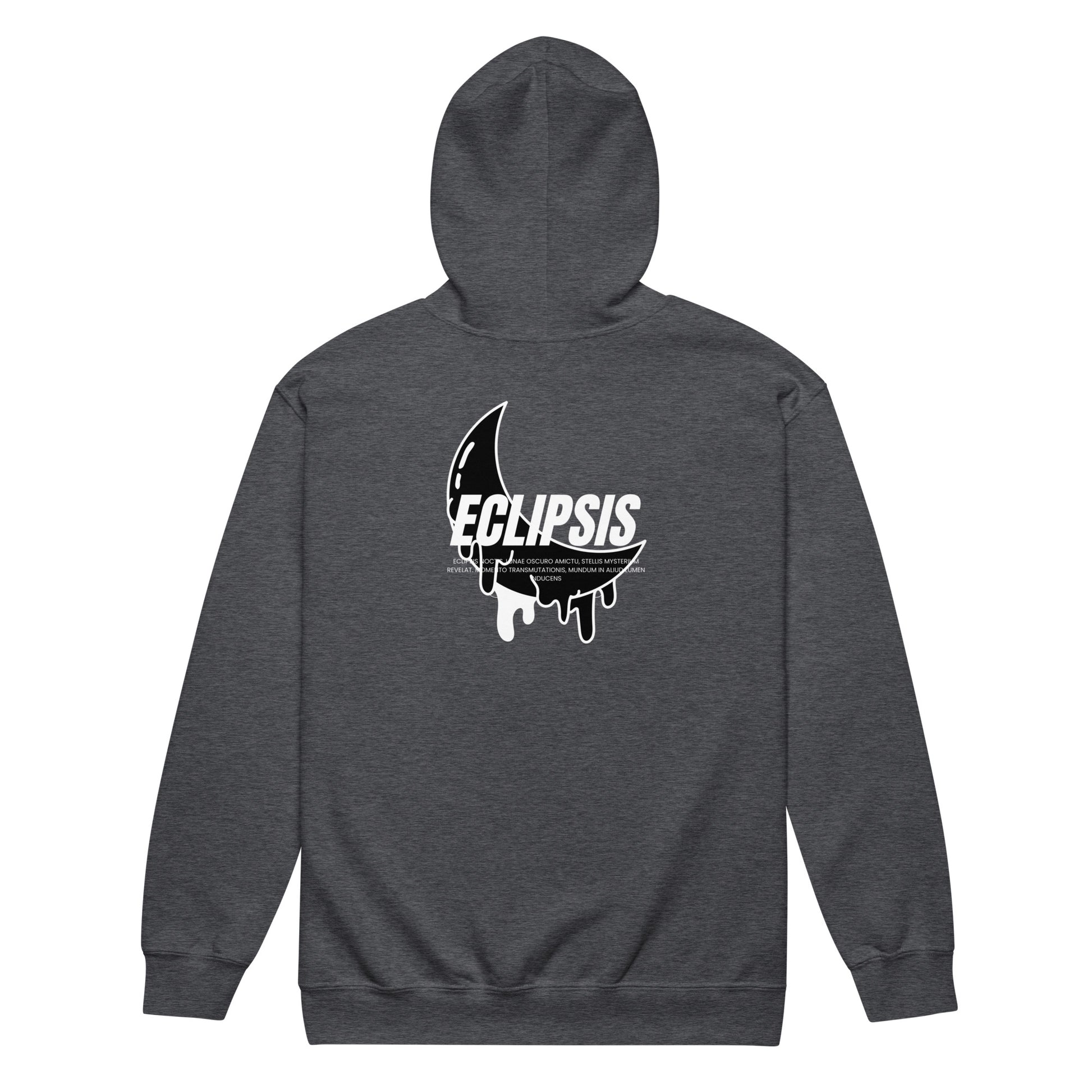 Lunar Eclipsis Heavy Harmony Fusion Zip Hoodie - Dark Heather - FLAKOUT