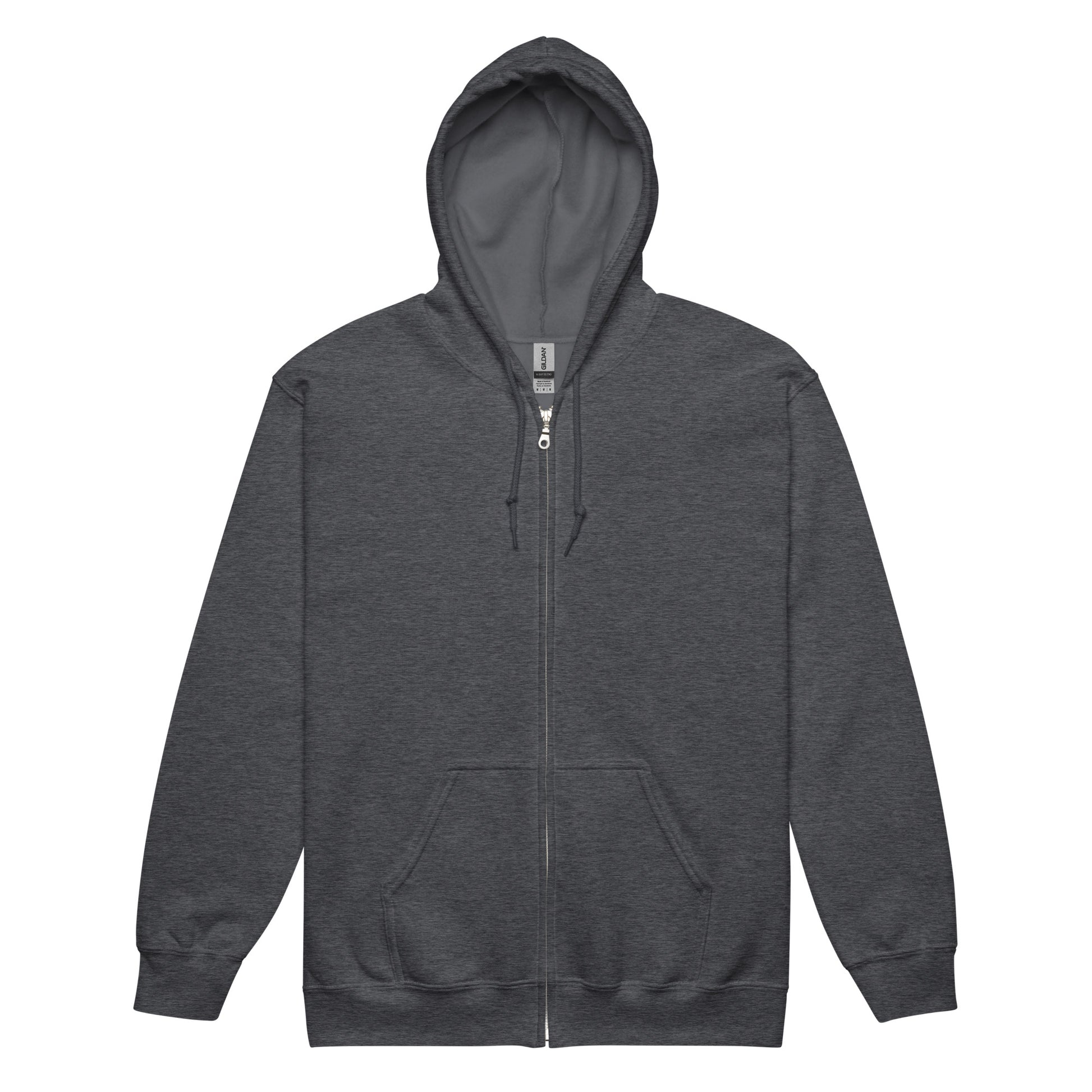 Vivid Existence Live Your Life Heavy Harmony Fusion Zip Hoodie - Dark Heather - FLAKOUT