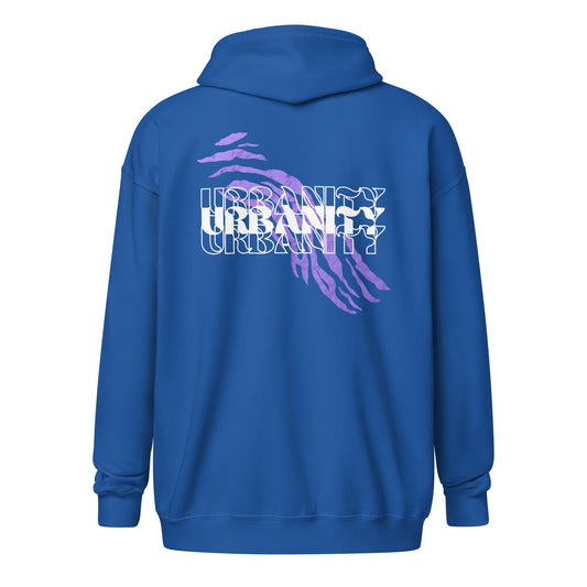 Streetwise Urbanity Heavy Harmony Fusion Zip Hoodie - Royal - FLAKOUT