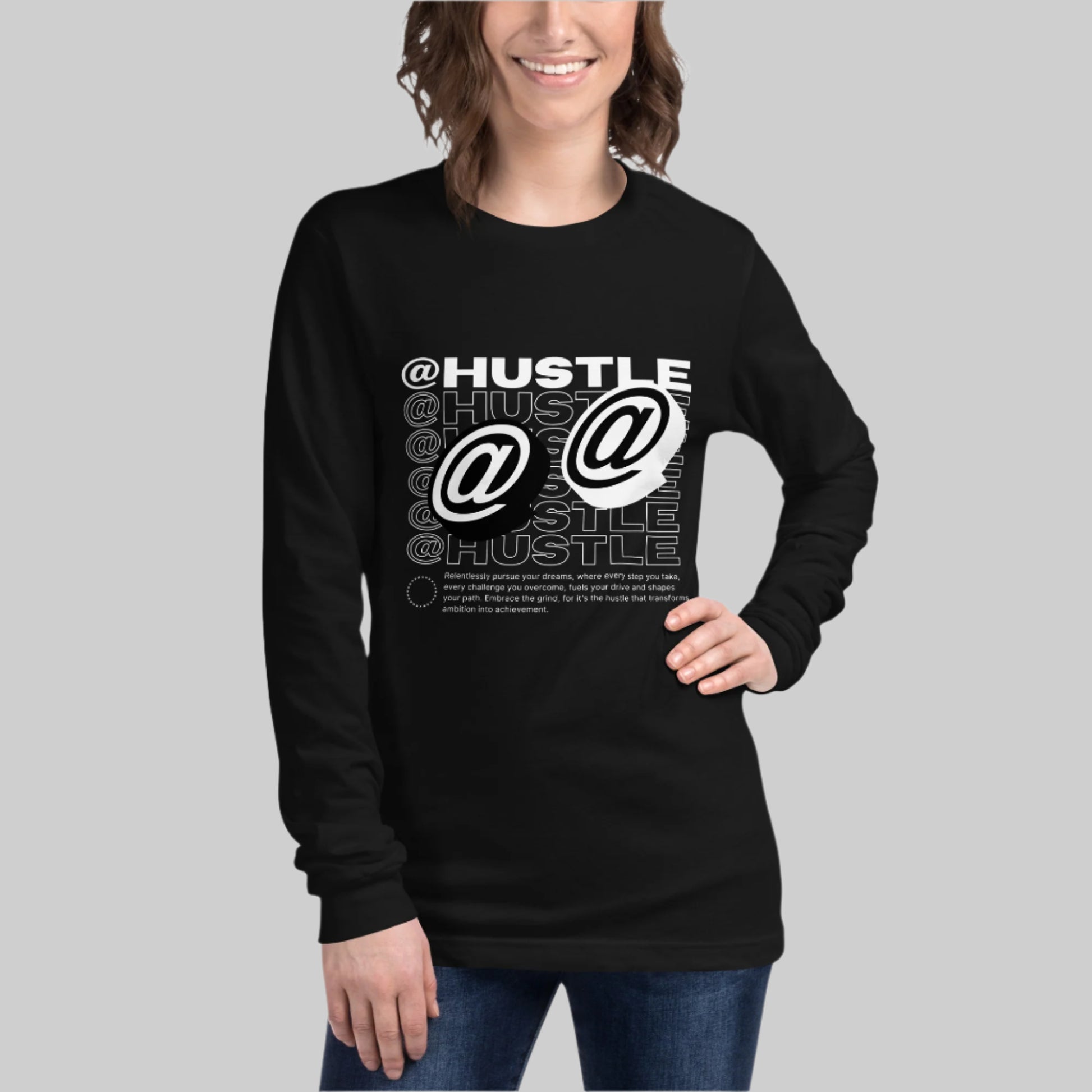 @Hustle Unisex Long Sleeve Shirt - FLAKOUT