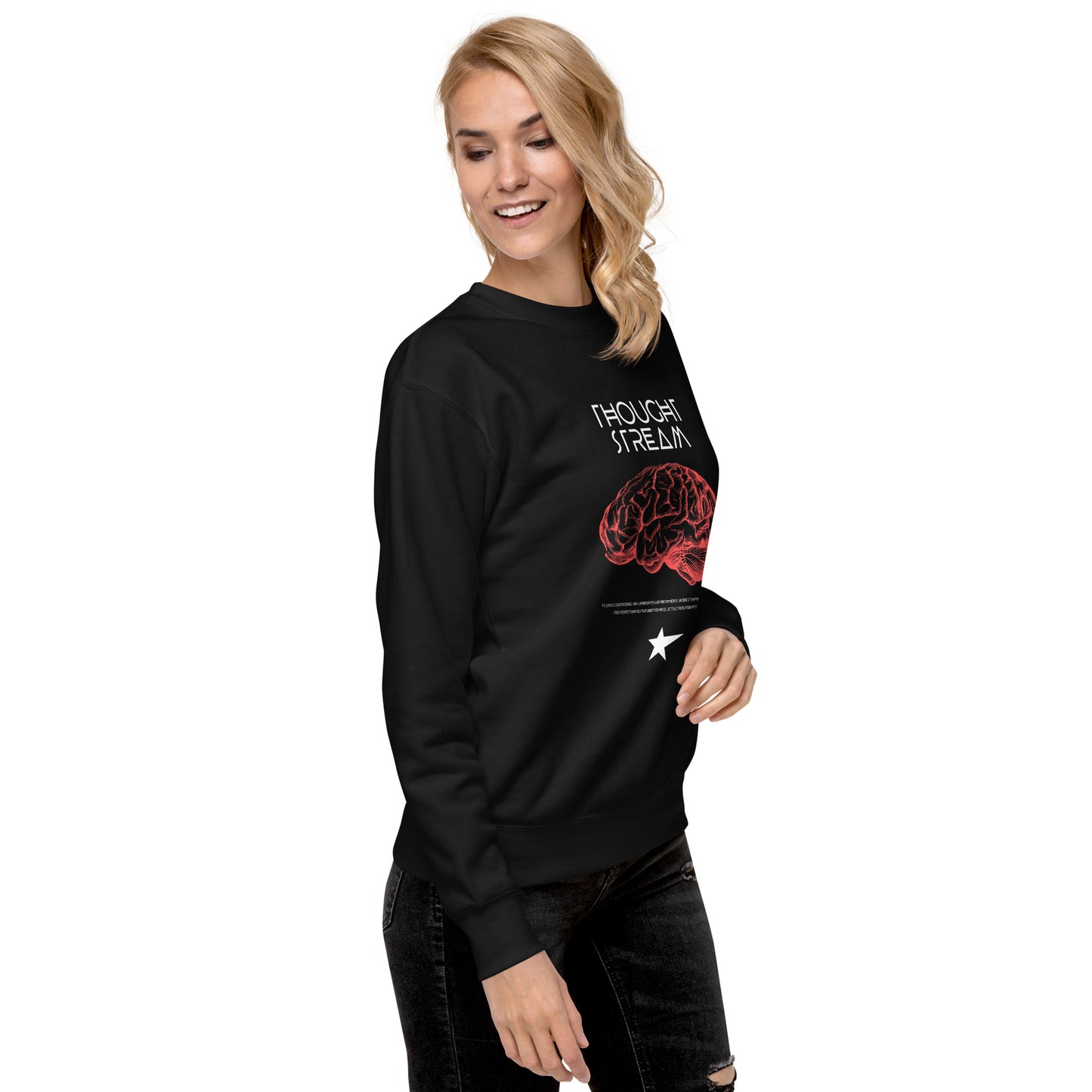 Thought Stream Unisex Fleece Sweatshirt - FLAKOUT