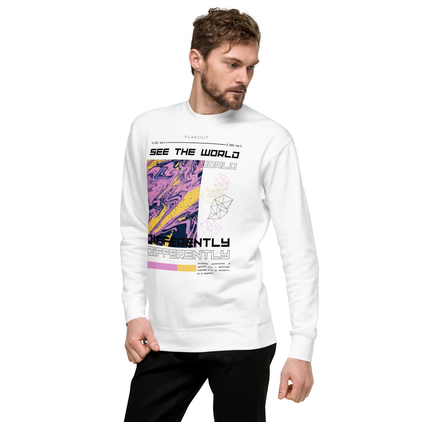 Divergent Horizon See The World Differently Sweatshirt - FLAKOUT