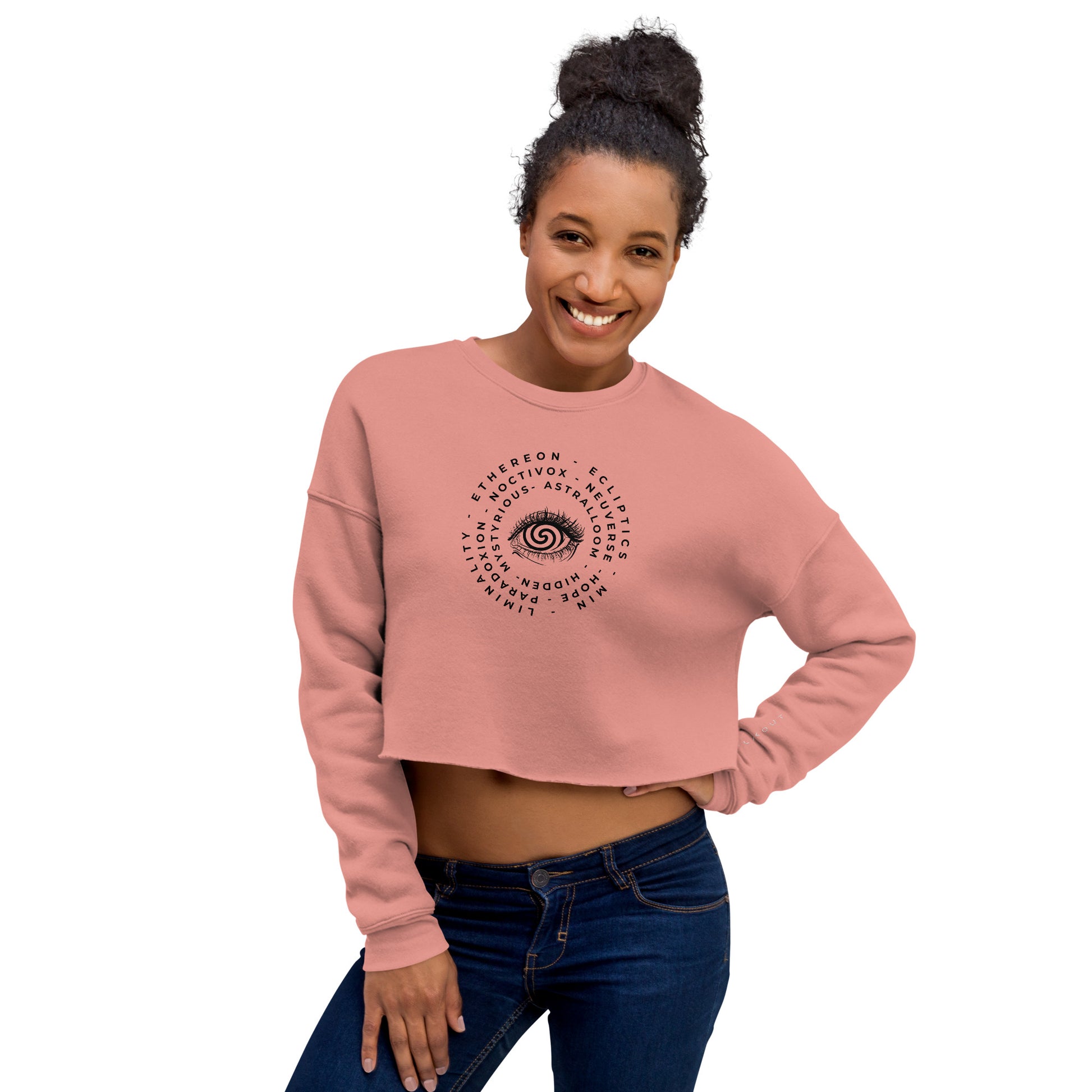 Hidden Truth Women's Crop Sweatshirt - FLAKOUT