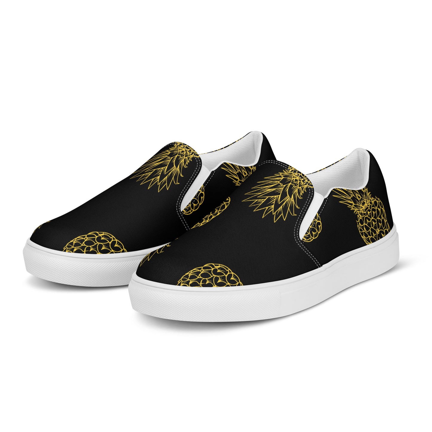 Pineapple Bliss Women's Slip-On Canvas Shoes - FLAKOUT