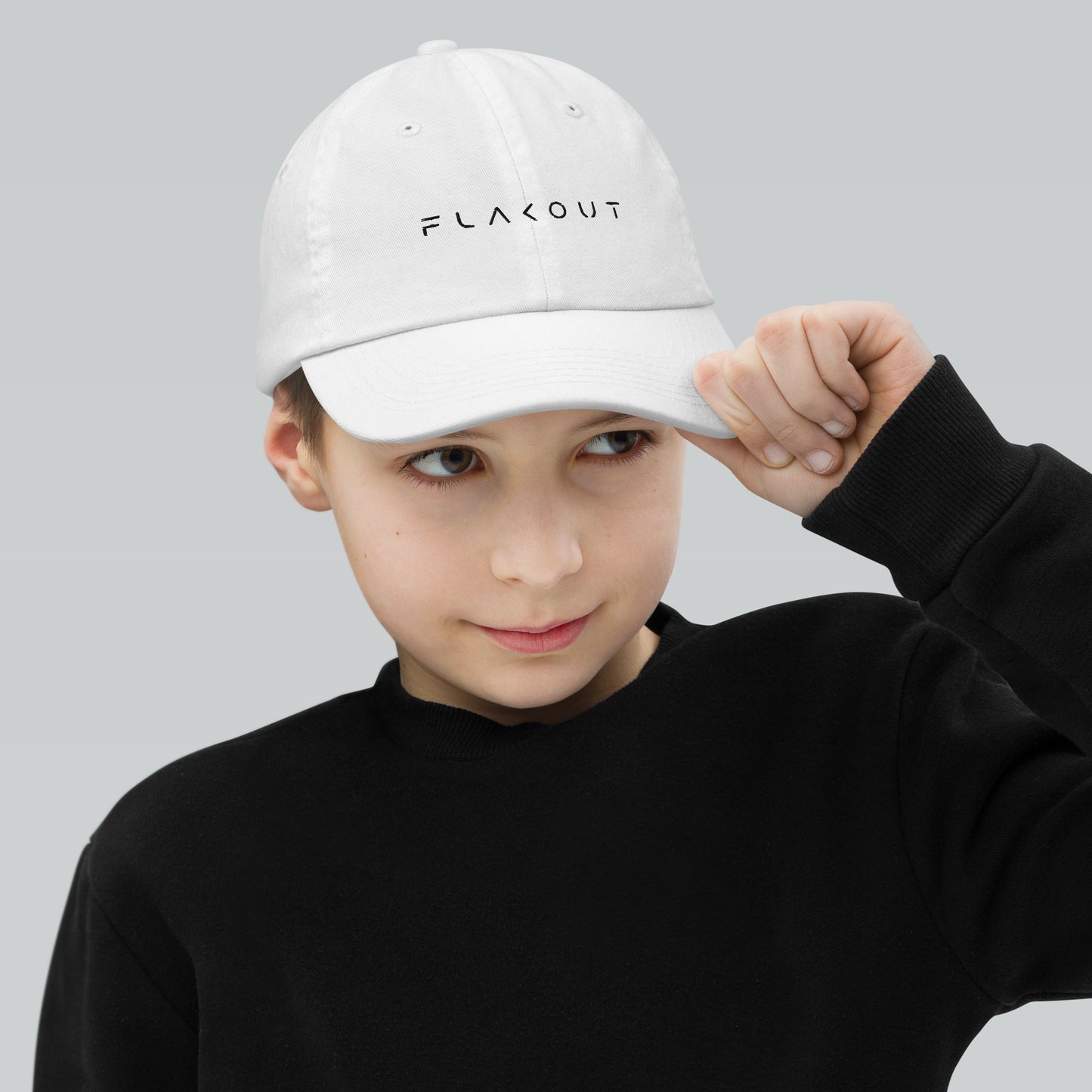 FLAKOUT Logo Embroidered Kid's Baseball Cap