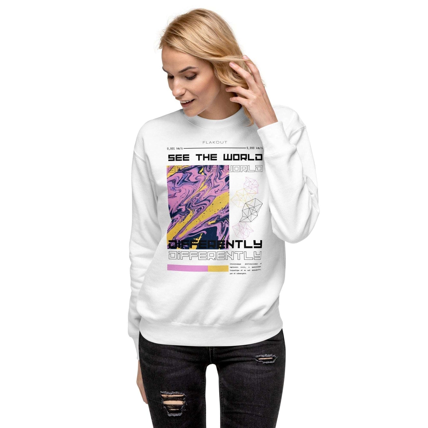 Divergent Horizon See The World Differently Sweatshirt - FLAKOUT