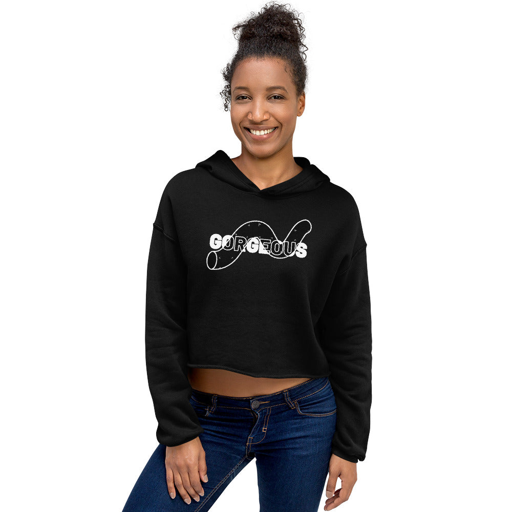 Gorgeous Opulent Allure Women's Crop Hoodie - FLAKOUT